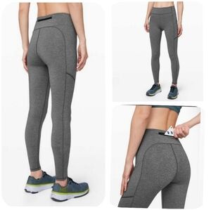 Lululemon Speed Up Tight 31" | Heathered Black | 8